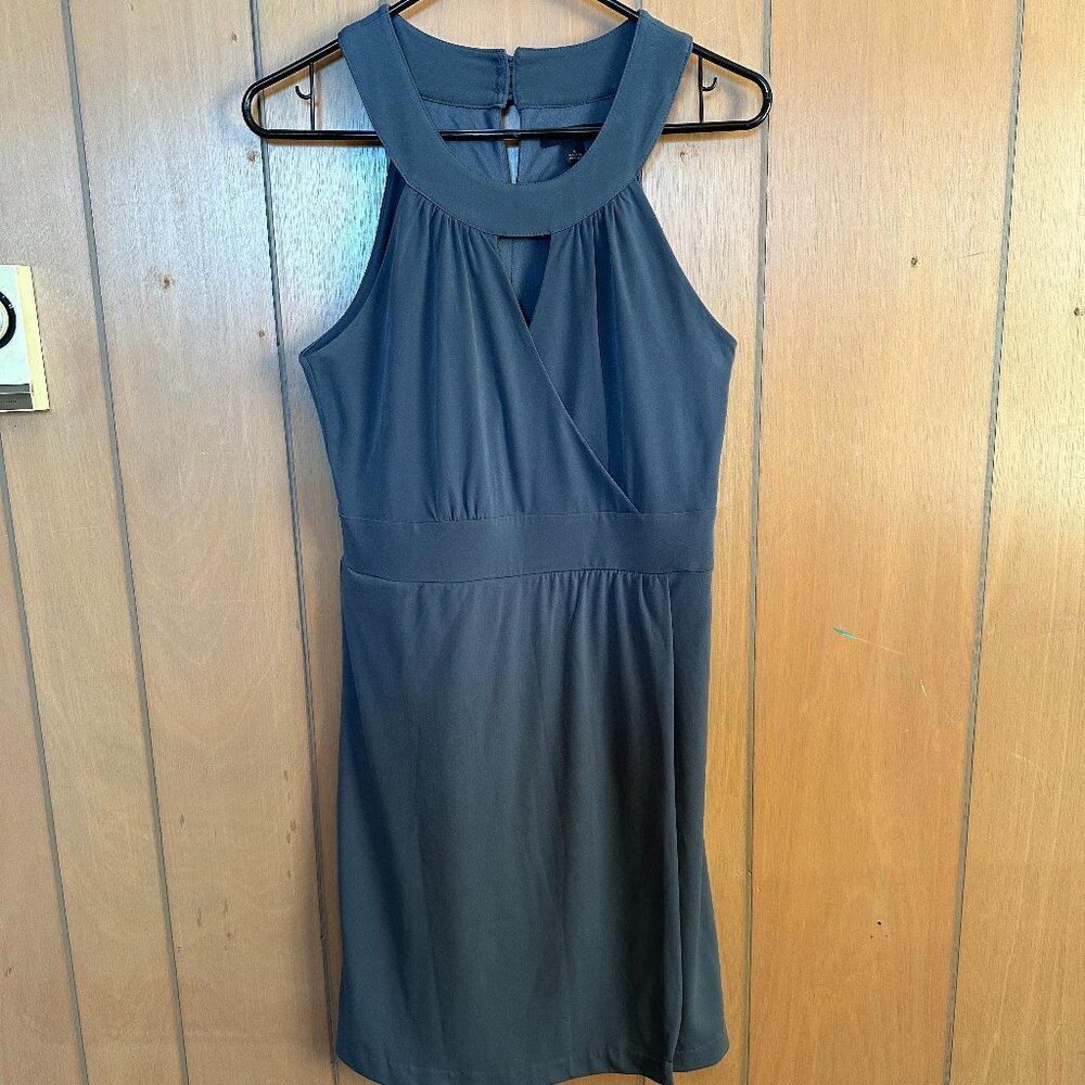 Banana Republic Gray/Grey Blue Sleeveless Mini Dress Women's Size 8 Fully Lined